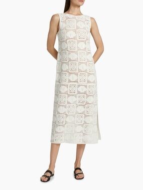 Rails Calla Crochet-Knit Midi-Dress Size Small